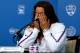 CINCINNATI, OH - AUGUST 14: Marion Bartoli of France announces her retirement from professional tennis during the Western & Southern Open on August 14, 2013 at Lindner Family Tennis Center in Cincinnati, Ohio. (Photo by Matthew Stockman/Getty Images)