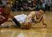 MILWAUKEE, WI - APRIL 28: J.J. Redcik #5 of the Milwaukee Bucks and Ray Allen #34 of the Miami Heat dive for a loose ball in Game Four of the Eastern Conference Quarterfinals during the 2013 NBA Playoffs at the Bradley Center on April 28, 2013 in Milwaukee, Wisconsin. The Heat defeated the Bucks 88-77. NOTE TO USER: User expressly acknowledges and agrees that, by downloading and or using this photograph, User is consenting to the terms and conditions of the Getty Images License Agreement. (Photo by Jonathan Daniel/Getty Images)