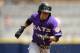 Jul 21, 2013; Scranton, PA, USA; Louisville Bats Billy Hamilton (6) looks to score from second base during the first inning against the Scranton/Wilkes-Barre RailRiders at PNC Field. The Bats defeated the RailRiders 4-1. Mandatory Credit: Howard Smith-USA TODAY Sports