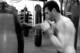 TUALATIN, OR - JUNE 26: (Editor's Note: This images was converted to black and white.) Chael Sonnen conducts a workout at the Team Quest gym on June 26, 2012 in Tualatin, Oregon. Sonnen will fight Anderson Silva July 7, 2012 at UFC 148 in Las Vegas, Nevada. (Photo by Jonathan Ferrey/Getty Images)