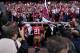 December 4, 2011; San Francisco, CA, USA; San Francisco 49ers running back Frank Gore (21) carries a flag towards the locker room after the 49ers defeated the St. Louis Rams 26-0 at Candlestick Park. Mandatory Credit: Cary Edmondson-USA TODAY Sports
