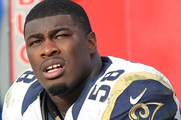 Rams' Dunbar Suspended 4 Games for PED Violation