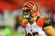 Aug 8, 2013; Atlanta, GA, USA; Cincinnati Bengals tight end Tyler Eifert (85) warms up before the game against the Atlanta Falcons at the Georgia Dome. Mandatory Credit: Daniel Shirey-USA TODAY Sports