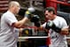 NEW YORK, NY - AUGUST 12: Daniel Geale of Australia works out during a training session for his middleweight bout against Darren Barker of England at the Mendez Boxing Gym on August 12, 2013 in New York City. (Photo by Elsa/Getty Images)