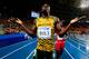 MOSCOW, RUSSIA - AUGUST 11: Usain Bolt of Jamaica celebrates winning gold in the Men's 100 metres Final during Day Two of the 14th IAAF World Athletics Championships Moscow 2013 at Luzhniki Stadium on August 11, 2013 in Moscow, Russia. (Photo by Jamie Squire/Getty Images)