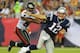 Will we see any Buccaneers defenders pushing Tom Brady (right) in Friday's preseason game?