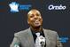 Jul 18, 2013; Brooklyn, NY, USA; Paul Pierce smiles during a press conference to introduce him as the newest member of the Brooklyn Nets at Barclays Center. Mandatory Credit: Debby Wong-USA TODAY Sports