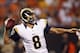 CLEVELAND, OH - AUGUST 08: Quarterback Sam Bradford #8 of the St. Louis Rams throws to a receiver against the Cleveland Browns at FirstEnergy Stadium on August 8, 2013 in Cleveland, Ohio. (Photo by Matt Sullivan/Getty Images)