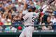 SEATTLE, WA - JULY 10: David Ortiz #34 of the Boston Red Sox watches his two-run homer in the third inning against the Seattle Mariners at Safeco Field on July 10, 2013 in Seattle, Washington. (Photo by Otto Greule Jr/Getty Images)