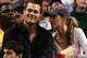 BOSTON - MAY 22: Tom Brady of the New England Patriots and Gisele Bundchen watch as the Detroit Pistons play against the Boston Celtics during Game Two of the 2008 NBA Eastern Conference finals at the TD Banknorth Garden on May 22, 2008 in Boston, Massachusetts. NOTE TO USER: User expressly acknowledges and agrees that, by downloading and or using this photograph, User is consenting to the terms and conditions of the Getty Images License Agreement (Photo by Elsa/Getty Images)