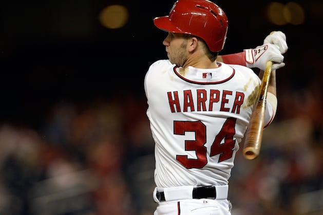 Harper Scratched from Lineup vs. Braves