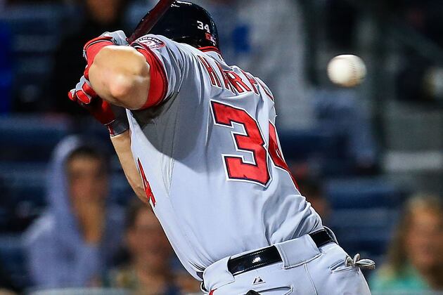 Harper Scratched After Being HBP Last Night