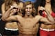 Aug 16, 2013; Boston, MA, USA; Urijah Faber poses during the weigh-in for his UFC fight at TD Garden tomorrow night. Mandatory Credit: Winslow Townson-USA TODAY Sports