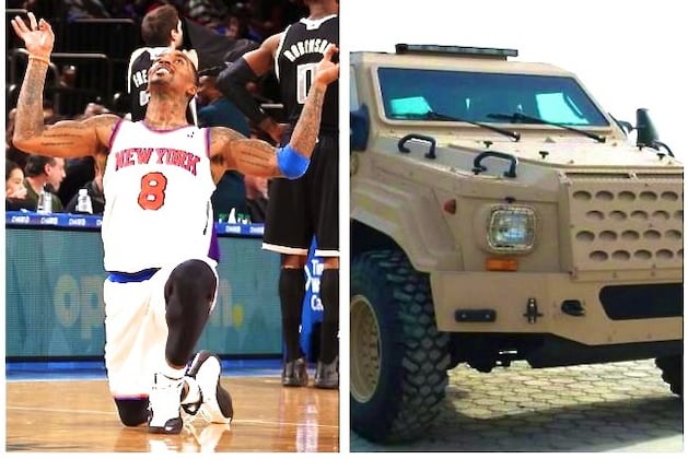 J.R. Smith Reportedly Driving Around New York in a $450,000 Armored Vehicle