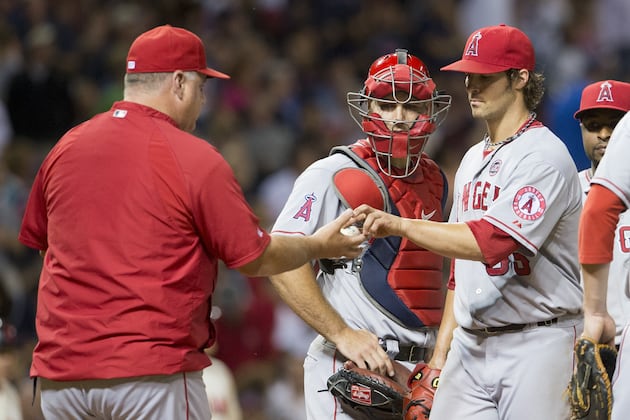 Scioscia Eyes Workload on 'exhausted' Bullpen