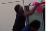 Swaggy P Posterizes Friend with Beach Ball Dunk  