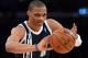 LOS ANGELES, CA - JANUARY 27: Russell Westbrook #0 of the Oklahoma City Thunder makes a pass during the game against the Los Angeles Lakers at Staples Center on January 27, 2013 in Los Angeles, California. NOTE TO USER: User expressly acknowledges and agrees that, by downloading and or using this photograph, User is consenting to the terms and conditions of the Getty Images License Agreement. (Photo by Harry How/Getty Images)