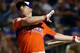 NEW YORK, NY - JULY 15: David Wright of the New York Mets bats during the Chevrolet Home Run Derby on July 15, 2013 at Citi Field in the Flushing neighborhood of the Queens borough of New York City. (Photo by Elsa/Getty Images)