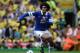 NORWICH, ENGLAND - AUGUST 17: Marouane Fellaini of Everton during the Barclays Premier League match between Norwich City and Everton at Carrow Road on August 17, 2013 in Norwich, England. (Photo by Tony Marshall/Getty Images)