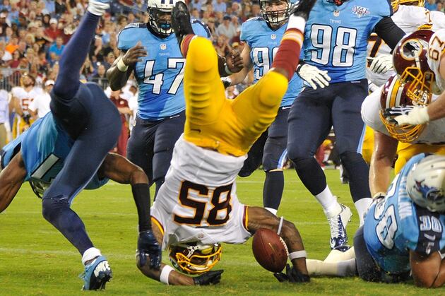 Barry Cofield, Leonard Hankerson, Aldrick Robinson Leave with Injuries
