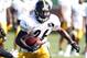 Aug 12, 2013; Latrobe, PA, USA; Pittsburgh Steelers running back Le'Veon Bell (26) participates during training camp drills at Saint Vincent College. Mandatory Credit: Charles LeClaire-USA TODAY Sports