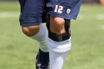 Brady Wearing Knee Brace at Owner Robert Kraft's Request
