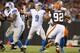CLEVELAND, OH - AUGUST 15: Quarterback Matthew Stafford #9 of the Detroit Lions throws a pass during the first half against the Cleveland Browns of a preseason at FirstEnergy Stadium on August 15, 2013 in Cleveland, Ohio. (Photo by Jason Miller/Getty Images)