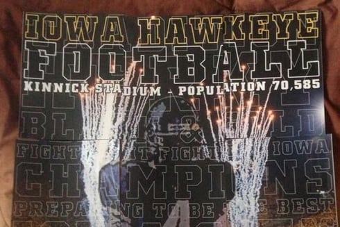 Photo: Iowa Sends Jameer Outsey 9-Piece Puzzle Showing Him
