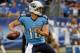 NASHVILLE, TN - AUGUST 08: quarterback Jake Locker #10 of the Tennessee Titans plays against the Washington Redskins during a pre-season game at LP Field on August 8, 2013 in Nashville, Tennessee. (Photo by Frederick Breedon/Getty Images)