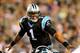 PHILADELPHIA, PA - AUGUST 15: Cam Newton #1 of the Carolina Panthers calls out the play in the first half against the Philadelphia Eagles on August 15, 2013 at Lincoln Financial Field in Philadelphia, Pennslyvania. (Photo by Elsa/Getty Images)