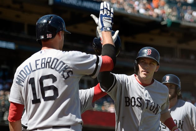 Drew, Doubront Deliver Red Sox Past Giants