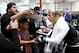 Feb 20, 2013; Torrance, CA, USA; Ronda Rousey signs autographs after today's public workout at the UFC gym in preparation for a bout with Liz Carmouche on Feb 23. Mandatory Credit: Jayne Kamin-Oncea-USA TODAY Sports