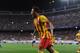 MADRID, SPAIN - AUGUST 21: Neymar of Barcelona celebrates after scoring his team's opening goal during the Spanish Super Cup first leg match between Atletico de Madrid and Barcelona at Vicente Calderon Stadium on August 21, 2013 in Madrid, Spain. (Photo by Denis Doyle/Getty Images)