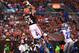 Aug 15, 2013; Cleveland, OH, USA; Cleveland Browns tight end Jordan Cameron (84) makes a catch for a touchdown in the first quarter of a preseason game against the Detroit Lions at FirstEnergy Stadium. Mandatory Credit: Andrew Weber-USA TODAY Sports