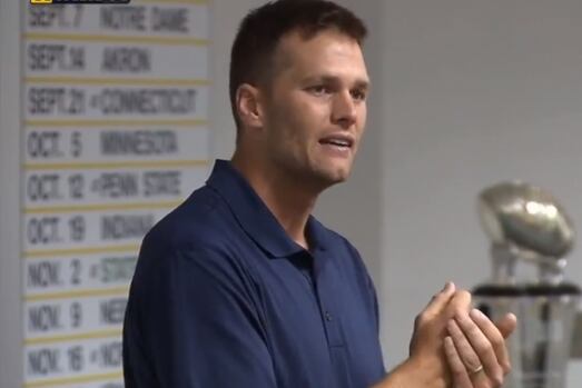 Tom Brady Gave a Motivational Speech to the University of Michigan