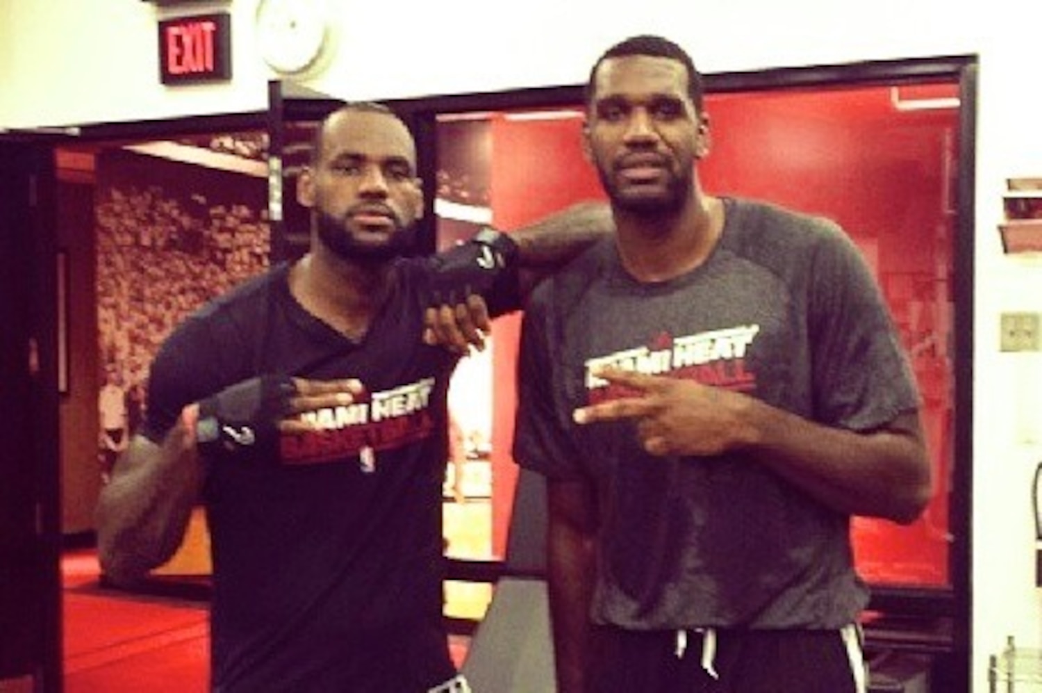 LeBron James and 'Long Lost Brother' Greg Oden Pose for Workout