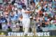 Come over to my side: Root pulls the ball away to the boundary during his knock of 68 on day three at the Oval