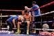 CARDIFF, WALES - AUGUST 17: Nathan Cleverly looks dejected after defeat to Sergey Kovalev during the WBO World Light-Heavyweight Championship bout at Motorpoint Arena on August 17, 2013 in Cardiff, Wales. (Photo by Scott Heavey/Getty Images)