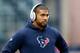 FOXBORO, MA - JANUARY 13: Arian Foster #23 of the Houston Texans warms up prior to playing against the New England Patriots during the 2013 AFC Divisional Playoffs game at Gillette Stadium on January 13, 2013 in Foxboro, Massachusetts. (Photo by Jim Rogash/Getty Images)