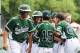 Aug 23, 2013; Williamsport, PA, USA; Connecticut (New England) right fielder Tatin Llamas (13) celebrates hitting a home run with teammates during the second inning against Washington (Northwest) during the Little League World Series at Lamade Stadium. Mandatory Credit: Howard Smith-USA TODAY Sports