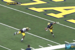 Michigan WR Makes Great Juggling Grab During Scrimmage