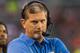 CLEVELAND, OH - AUGUST 15: Head coach Jim Schwartz of the Detroit Lions reacts during the first half of a preseason at FirstEnergy Stadium on August 15, 2013 in Cleveland, Ohio. (Photo by Jason Miller/Getty Images)