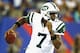 EAST RUTHERFORD, NJ - AUGUST 24: Geno Smith #7 of the New York Jets passes against the New York Giants during their pre season game at MetLife Stadium on August 24, 2013 in East Rutherford, New Jersey. (Photo by Al Bello/Getty Images)