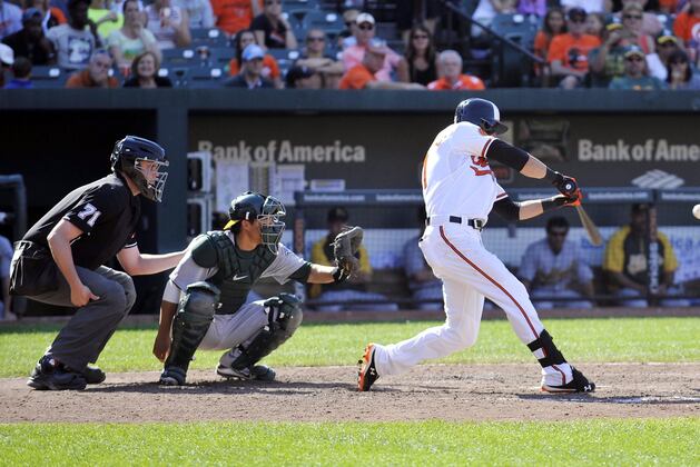 Markakis Doubles and Homers in Win vs. Oakland