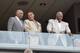 CHICAGO, IL - AUGUST 24: MLB Hall of Famers Frank Robinson (L-R), Billy Williams and Hank Aaron stand as they are acknowledged during the 2013 Civil Rights Game between the Chicago White Sox and the Texas Rangers at U.S. Cellular Field on August 24, 2013 in Chicago, Illinois. (Photo by Brian Kersey/Getty Images)