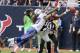 HOUSTON, TX- NOVEMBER 04: Buffalo Bills cornerback Stephon Gilmore #27 breaks up a pass intended Houston Texans wide receiver Andre Johnson #80 on November 4, 2012 at Reliant Stadium in Houston, Texas. Texans won 21 to 9.(Photo by Thomas B. Shea/Getty Images)
