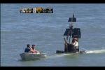 Pirate Ship Invades McCovey Cove During Giants-Pirates