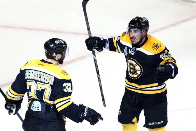 Patrice Bergeron, Brad Marchand on Same Line as Team Canada...