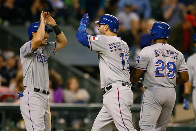Late Home Runs from A.J. Pierzynski and Mitch Moreland Lead Rangers