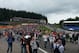 Eau Rouge was packed with fans post-race. Photo: Scott Mitchell